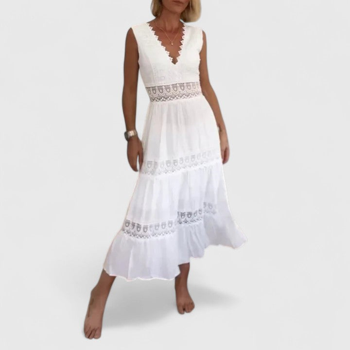 Abito Midi Donna Tessuto Leggero Vestibilità Precisa - Vesarelli