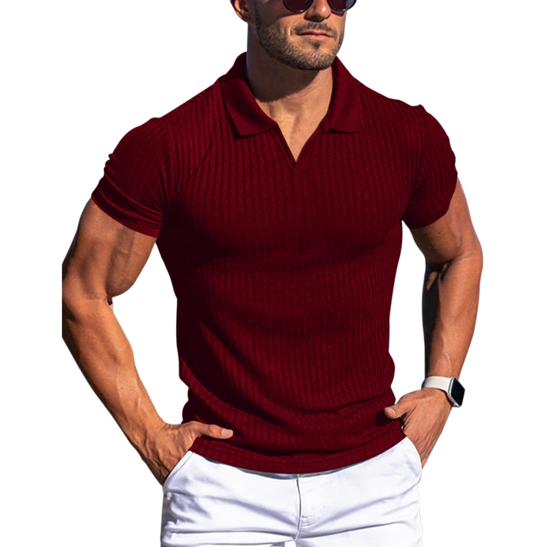 Polo Uomo in Maglia Stile Elegante