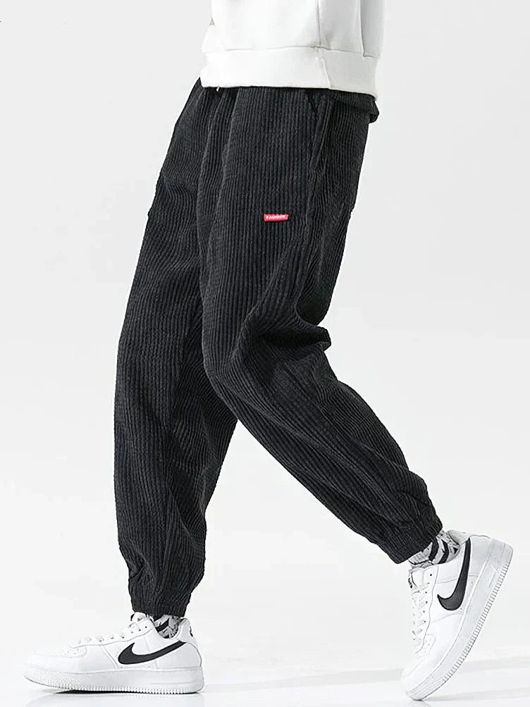 Pantaloni Uomo in Velluto Comodi Stile Casual