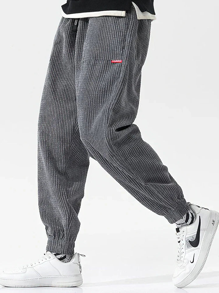 Pantaloni Uomo in Velluto Comodi Stile Casual