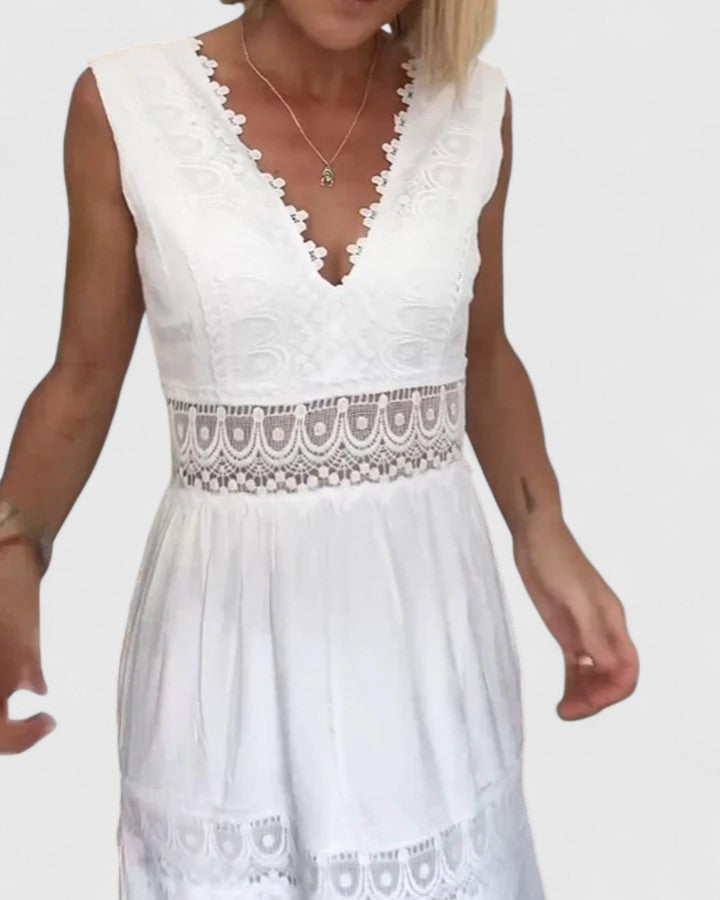 Abito Midi Donna Tessuto Leggero Vestibilità Precisa