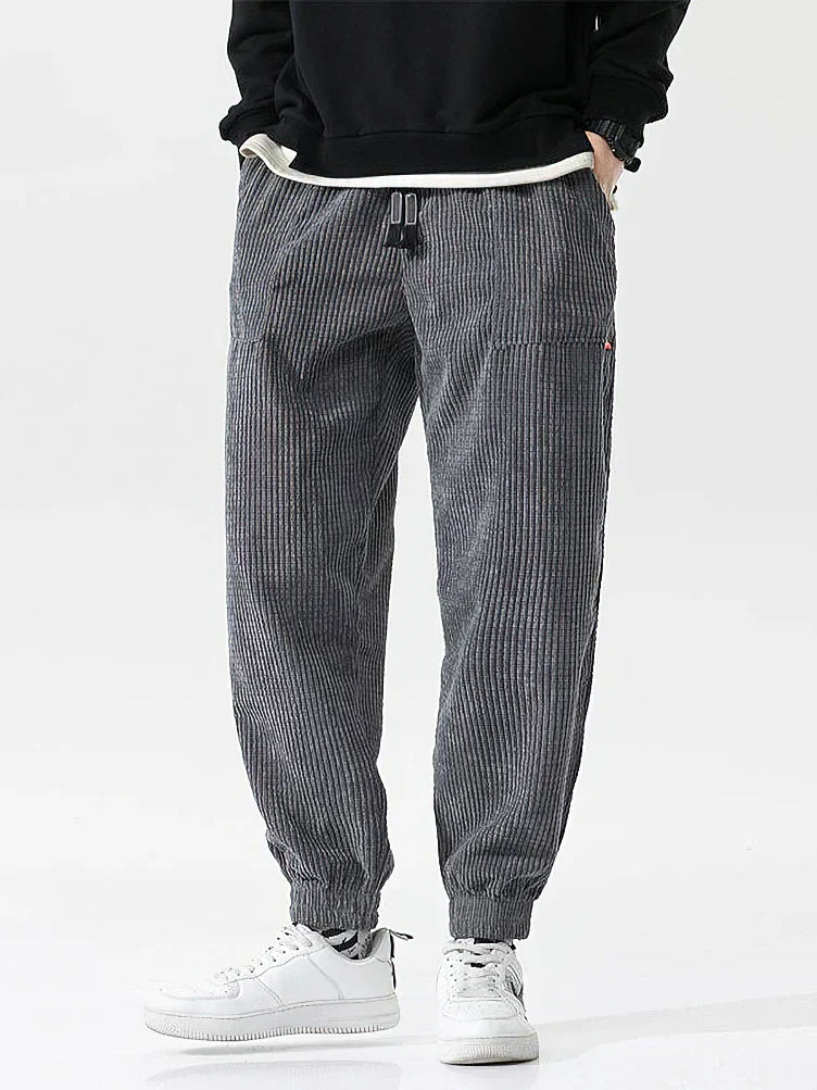 Pantaloni Uomo in Velluto Comodi Stile Casual