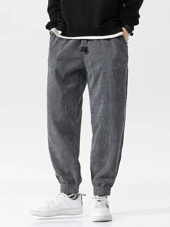 Pantaloni Uomo in Velluto Comodi Stile Casual