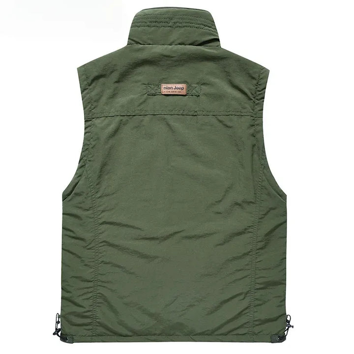 Gilet Uomo Trekking in Pile Senza Maniche con Tasche