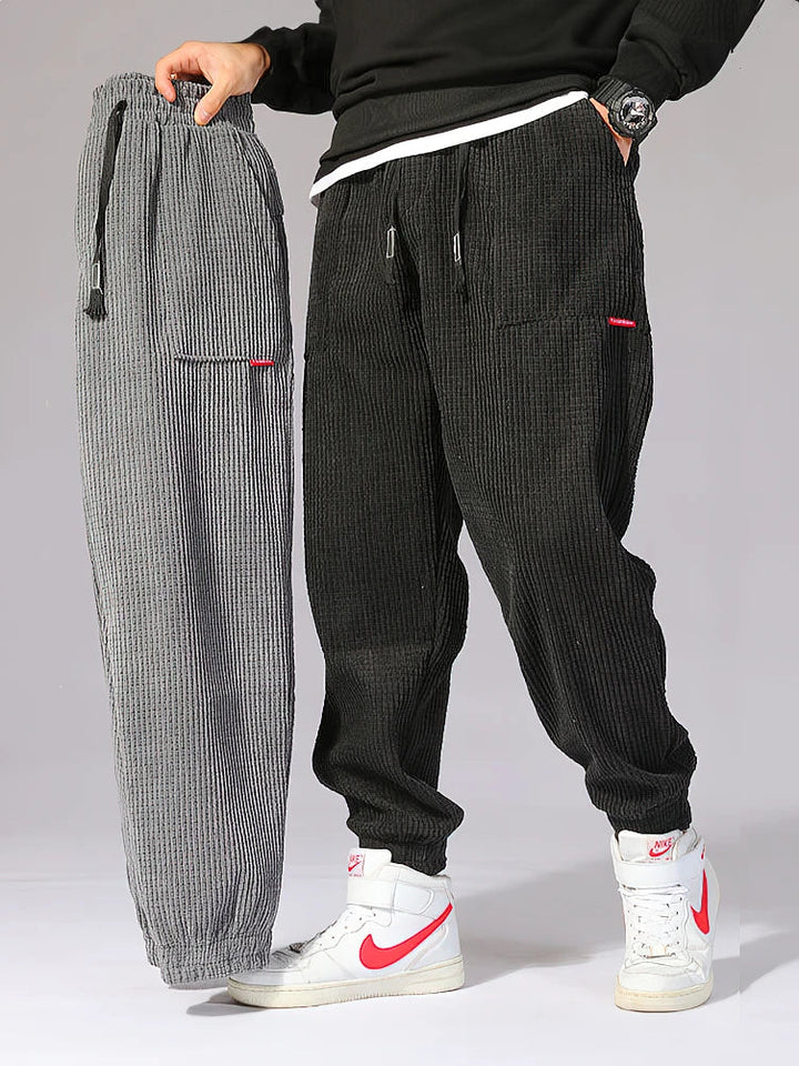 Pantaloni Uomo in Velluto Comodi Stile Casual