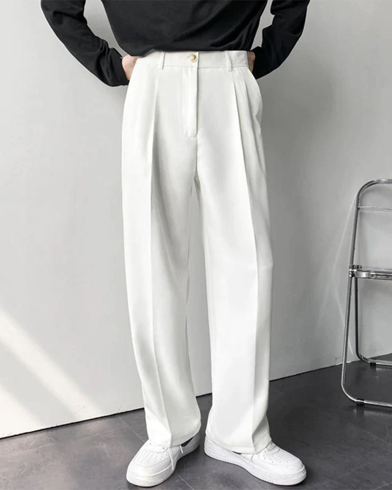 Pantaloni Uomo Vestibilità Ampia Comfort Moderno Wide Fit