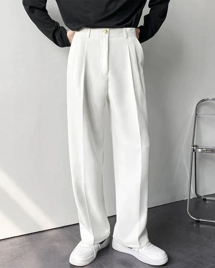 Pantaloni Uomo Vestibilità Ampia Comfort Moderno Wide Fit