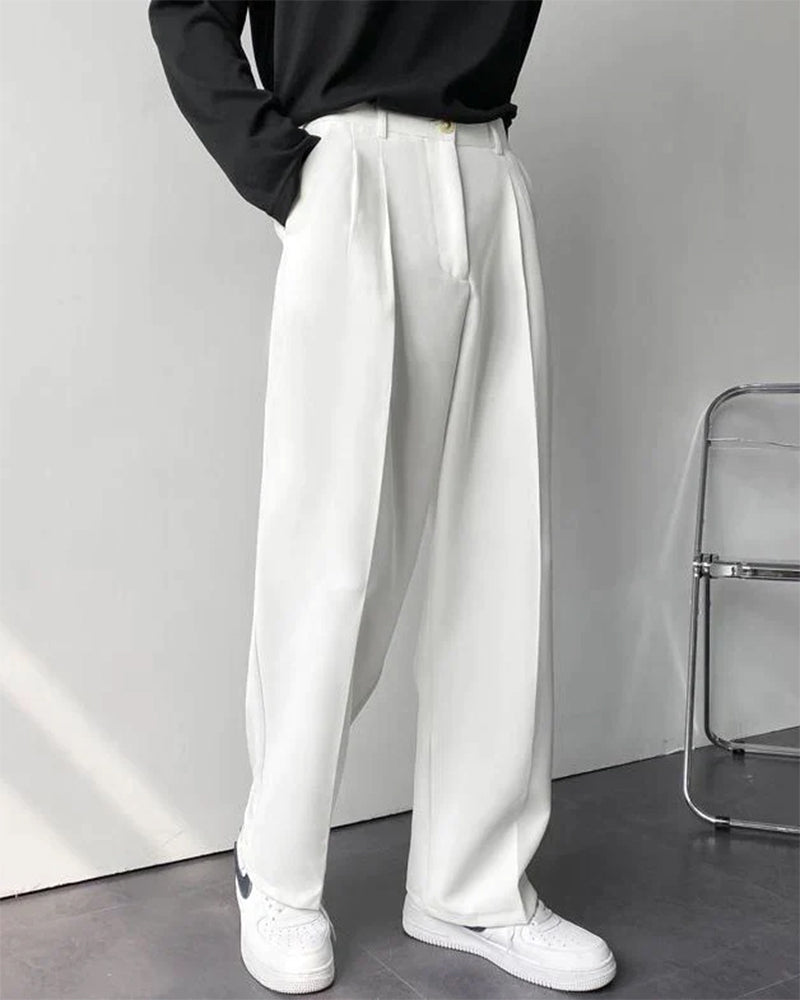 Pantaloni Uomo Vestibilità Ampia Comfort Moderno Wide Fit