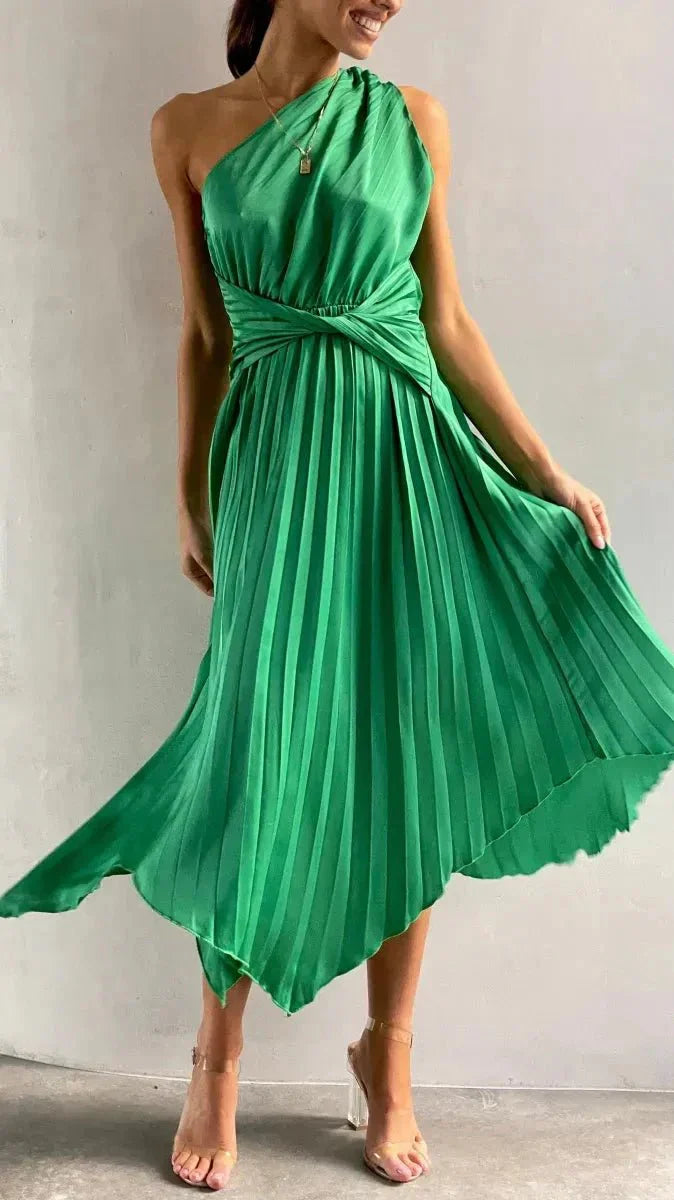 Abito Midi Donna Moderno Semplice Raffinato