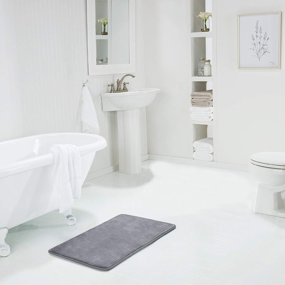 Tappetino da Bagno Memory Foam Antiscivolo Morbido e Ad Asciugatura