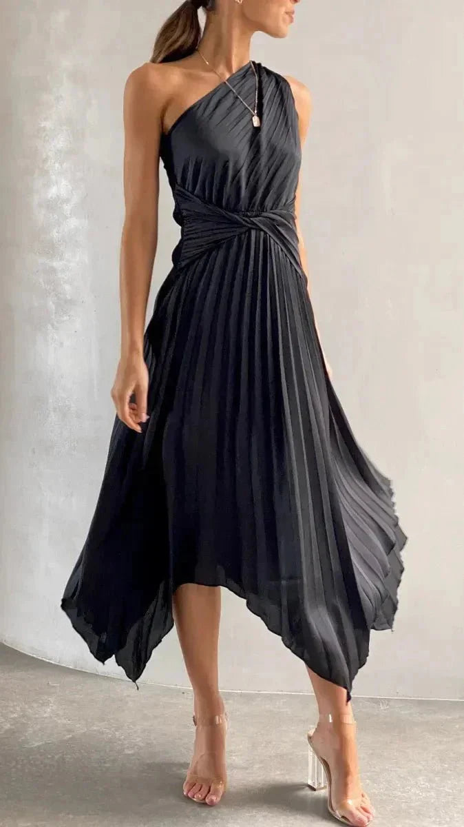 Abito Midi Donna Moderno Semplice Raffinato