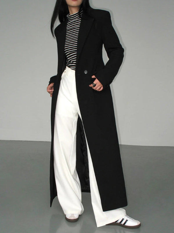 Cappotto Lungo Donna Doppiopetto Sagomato Vestibilità Invernale - Vesarelli