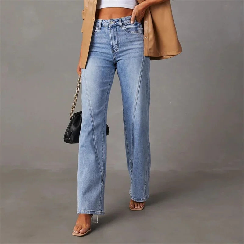 Pantaloni Jeans Donna in Denim Comodi Vestibilità Elegante