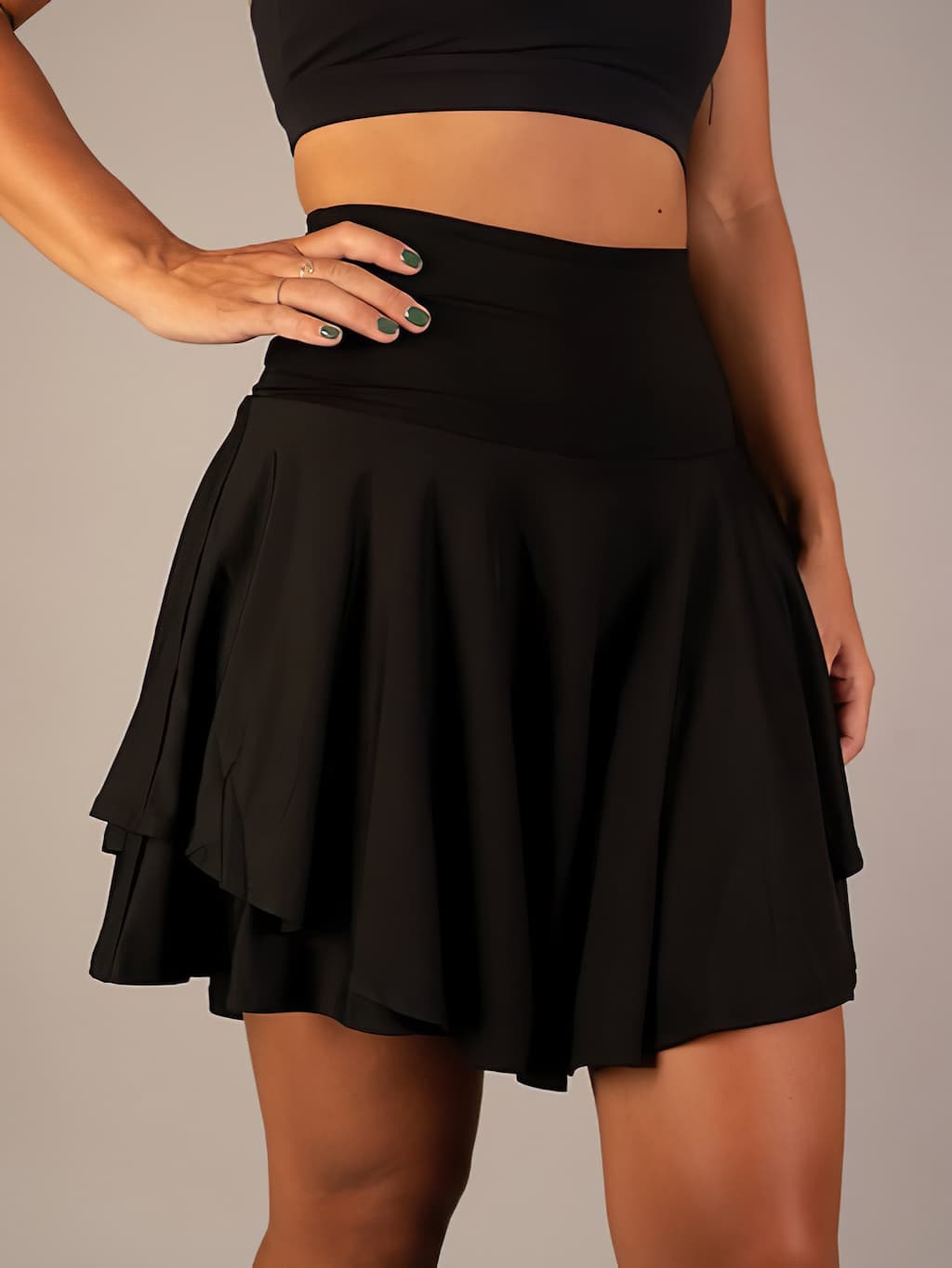 Gonna Tennis Donna con Pantaloncini Interni Elasticizzati
