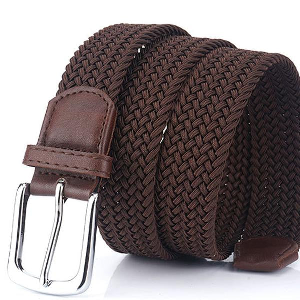 Cintura Uomo in Tela Intrecciata Regolabile