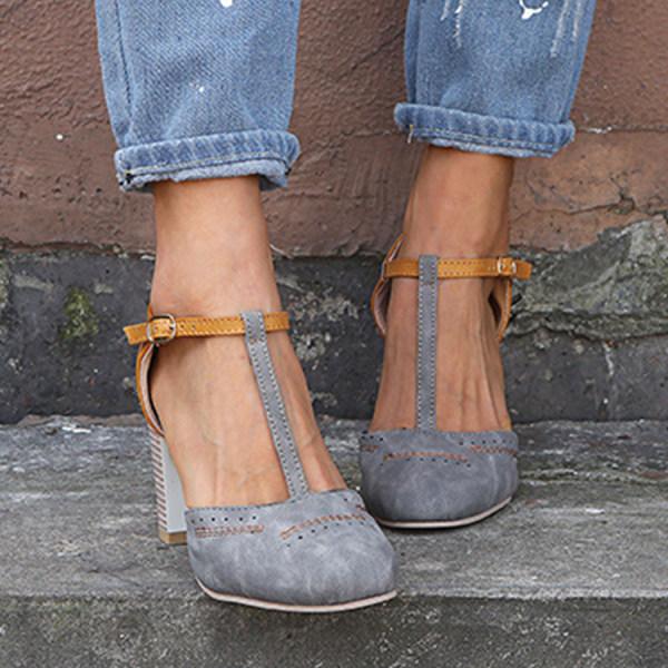 Scarpe Ortopediche Donna Tacco Largo Comode Chiuse a Infilare