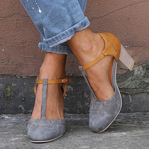 Scarpe Ortopediche Donna Tacco Largo Comode Chiuse a Infilare
