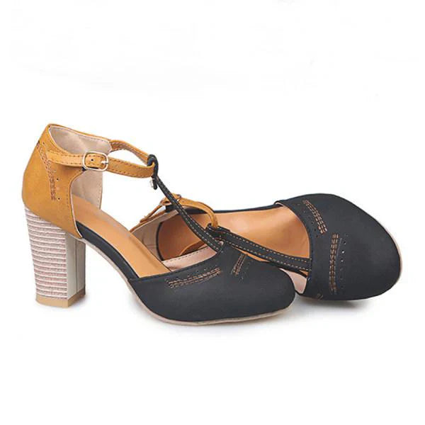 Scarpe Ortopediche Donna Tacco Largo Comode Chiuse a Infilare