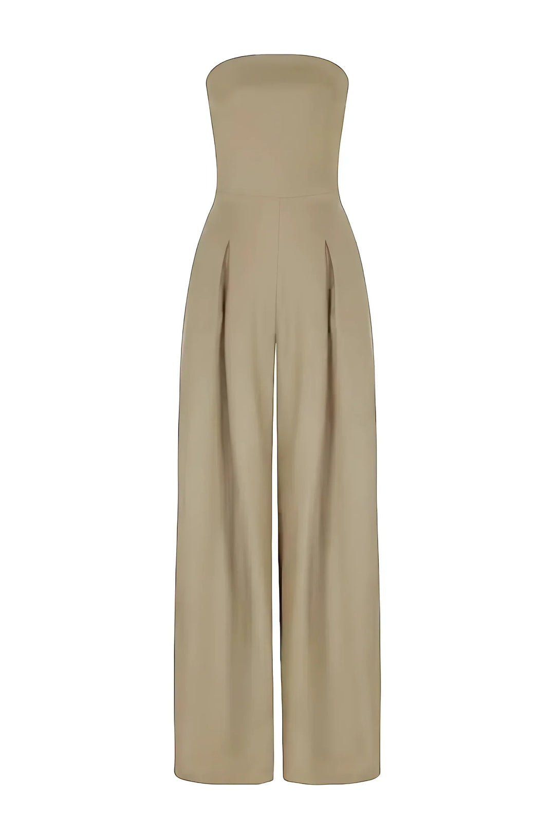 Tuta Donna Elegante Senza Spalline Tessuto Leggero Vestibilità Comoda