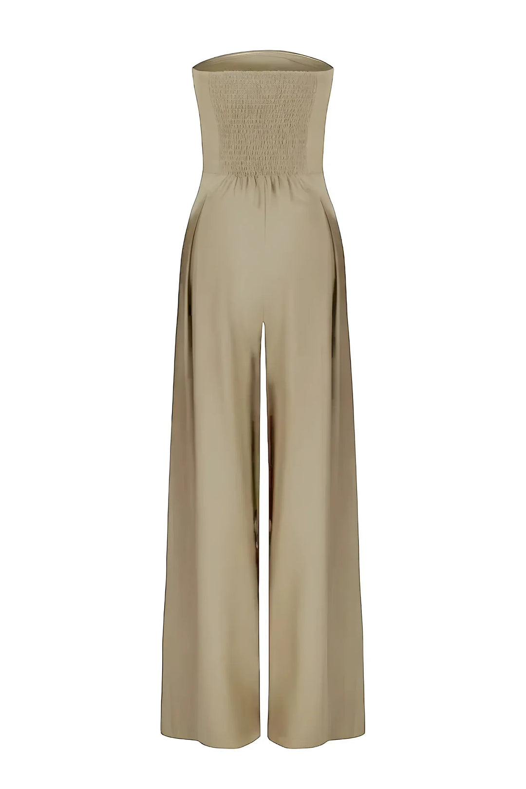 Tuta Donna Elegante Senza Spalline Tessuto Leggero Vestibilità Comoda