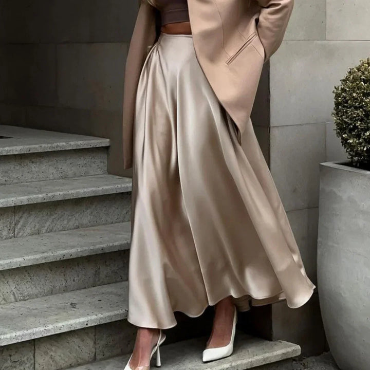 Gonna Lunga Donna Fluida Vita Alta Versatile - Vesarelli