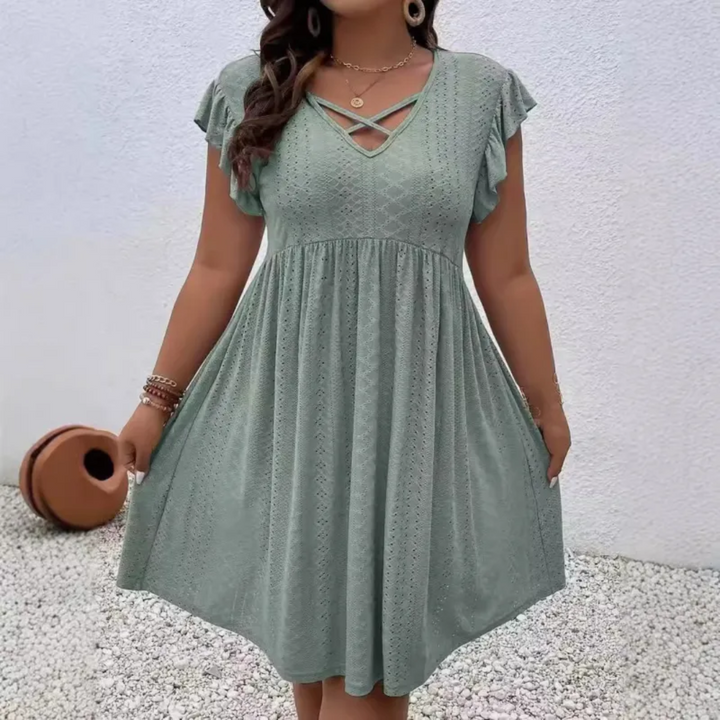 Abito Mini Donna Casual Maniche Corte Leggero