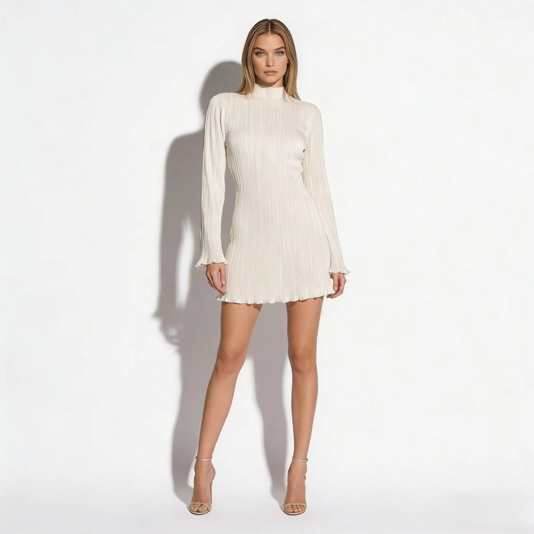 Abito Mini Donna Maniche Lunghe