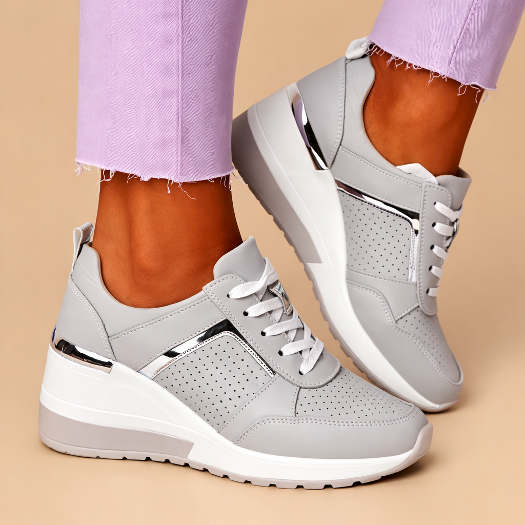 Sneakers Donna in Tessuto Traspirante con Lacci Comode