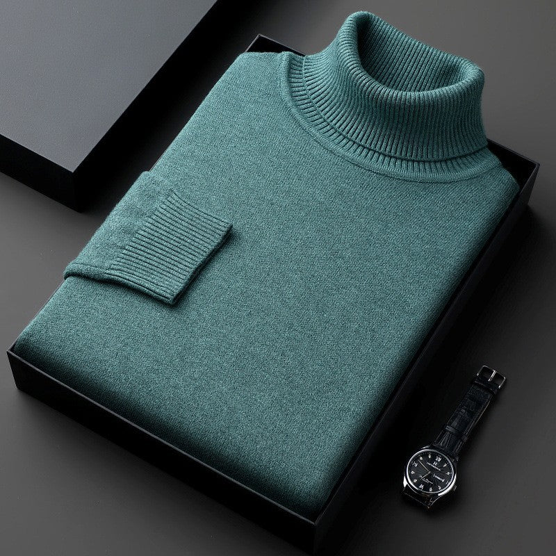 Maglione Uomo Collo Alto in Viscosa Stretch Vestibilità Comfort