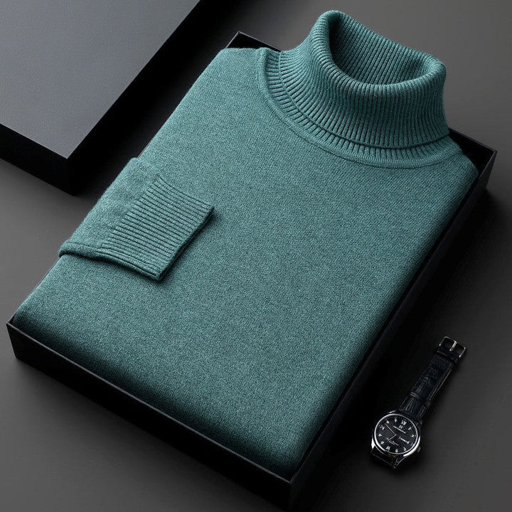 Maglione Uomo Collo Alto in Viscosa Stretch Vestibilità Comfort