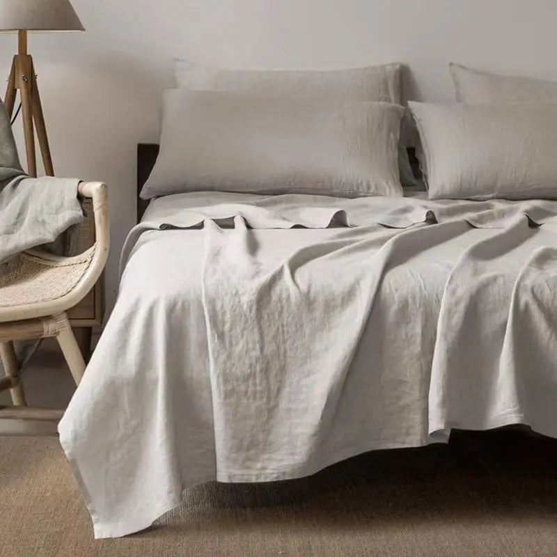 Biancheria da Letto Effetto Lino Morbida e Elegante