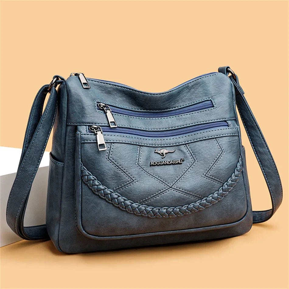 Borsa a Tracolla Donna in Pelle Morbida Classica - Vesarelli
