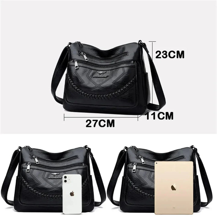 Borsa a Tracolla Donna in Pelle Morbida Classica