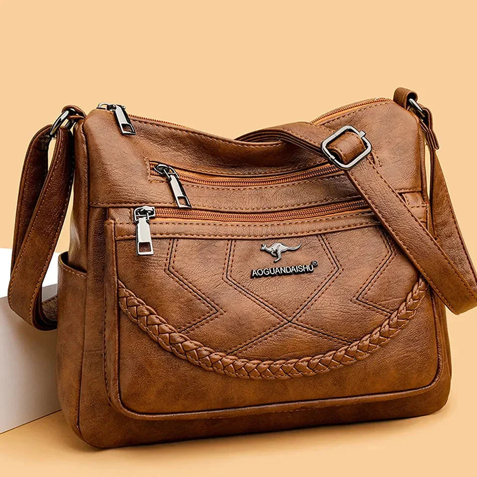 Borsa a Tracolla Donna in Pelle Morbida Classica