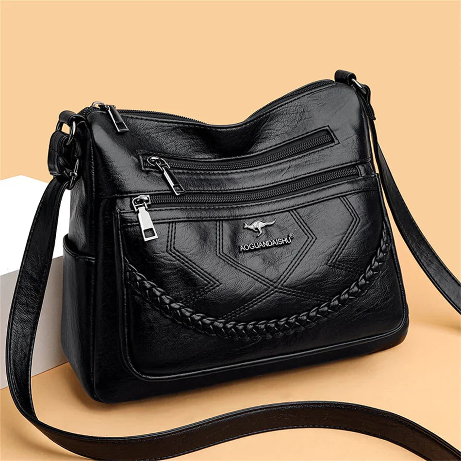 Borsa a Tracolla Donna in Pelle Morbida Classica