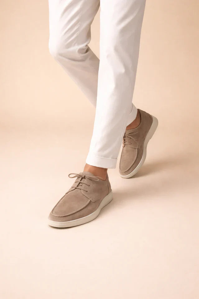 Mocassini Uomo Stringati Casual Eleganti in Pelle