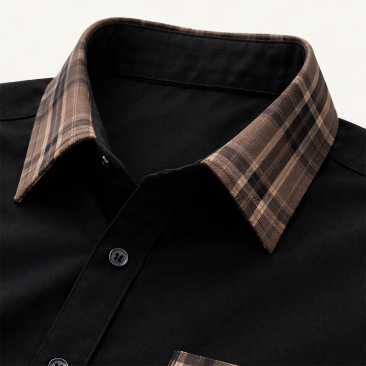Camicia Uomo Elegante Tessuto Leggero Slim Fit
