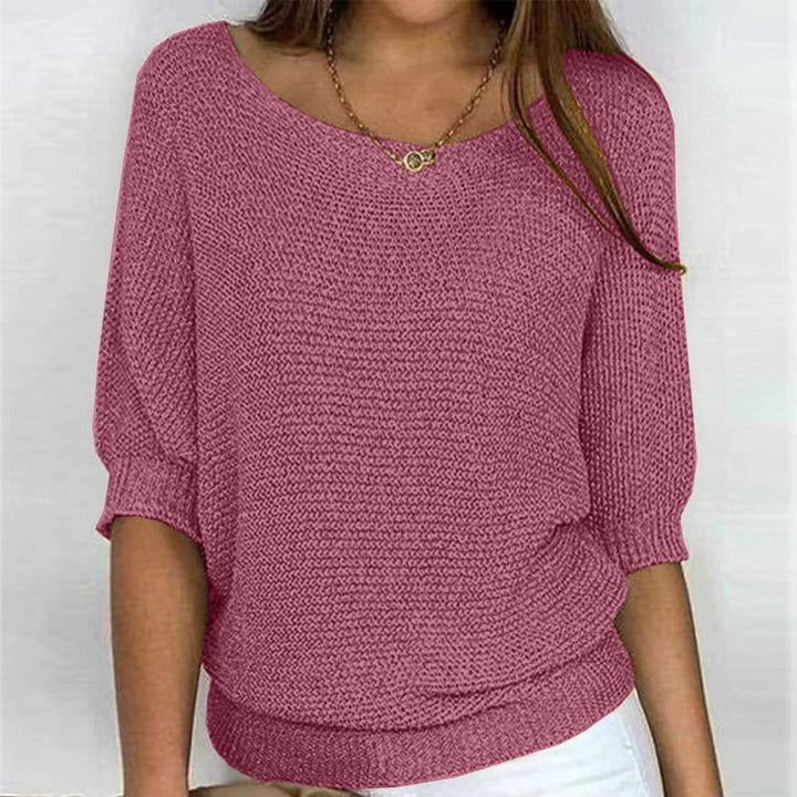 Maglione Donna Casual Scollo a Barca Vestibilità Comoda - Vesarelli