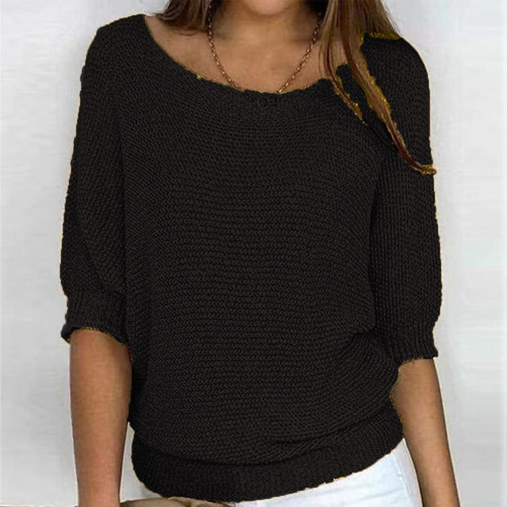 Maglione Donna Casual Scollo a Barca Vestibilità Comoda - Vesarelli