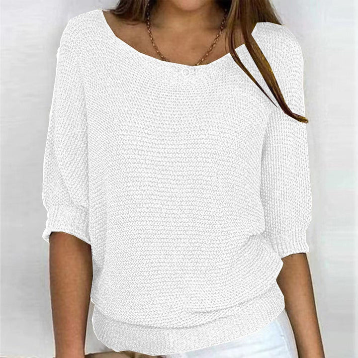 Maglione Donna Casual Scollo a Barca Vestibilità Comoda - Vesarelli