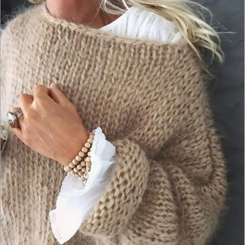 Maglione Donna Lavorato a Maglia Stile Elegante - Vesarelli