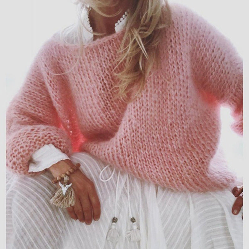Maglione Donna Lavorato a Maglia Stile Elegante - Vesarelli
