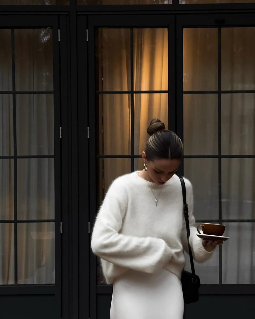 Maglione Donna Oversize in Misto Mohair Ampio - Vesarelli