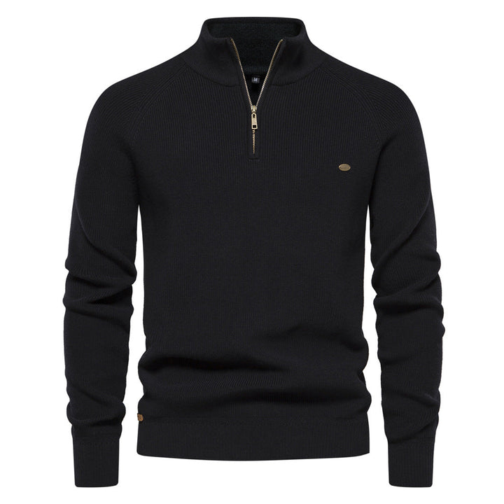 Maglione Uomo Autunnale con Zip Comfort Morbido - Vesarelli