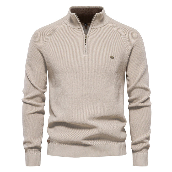 Maglione Uomo Autunnale con Zip Comfort Morbido - Vesarelli