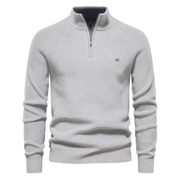 Maglione Uomo Autunnale con Zip Comfort Morbido - Vesarelli
