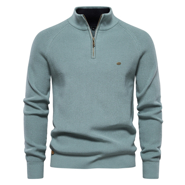 Maglione Uomo Autunnale con Zip Comfort Morbido - Vesarelli