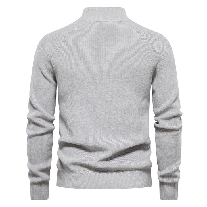 Maglione Uomo Autunnale con Zip Comfort Morbido - Vesarelli