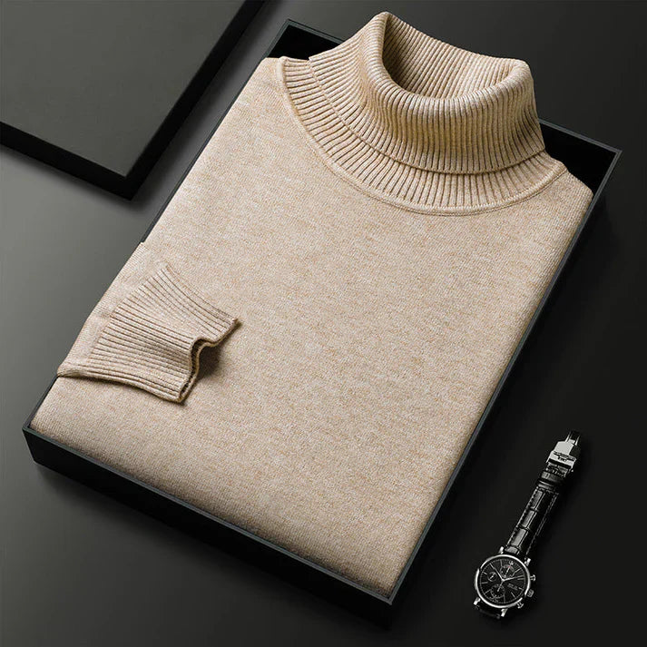 Maglione Uomo Collo Alto in Viscosa Stretch Vestibilità Comfort - Vesarelli