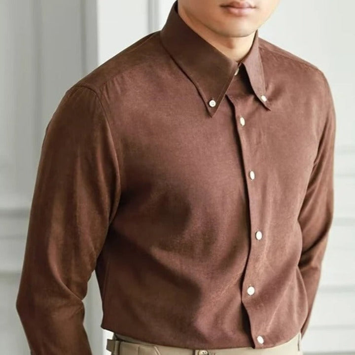 Camicia Uomo Vintage Elegante Taglio Classico